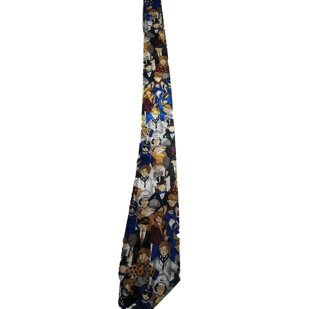 Vintage Everyday Career Hand Made Blue Neck Tie